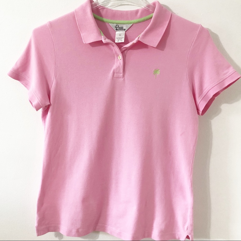 Lilly Pulitzer Pink Polo Shirt